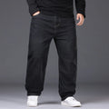 Plus Size Men's Jeans 42-50 High Stretch Denim Fabric Large Size Pants
