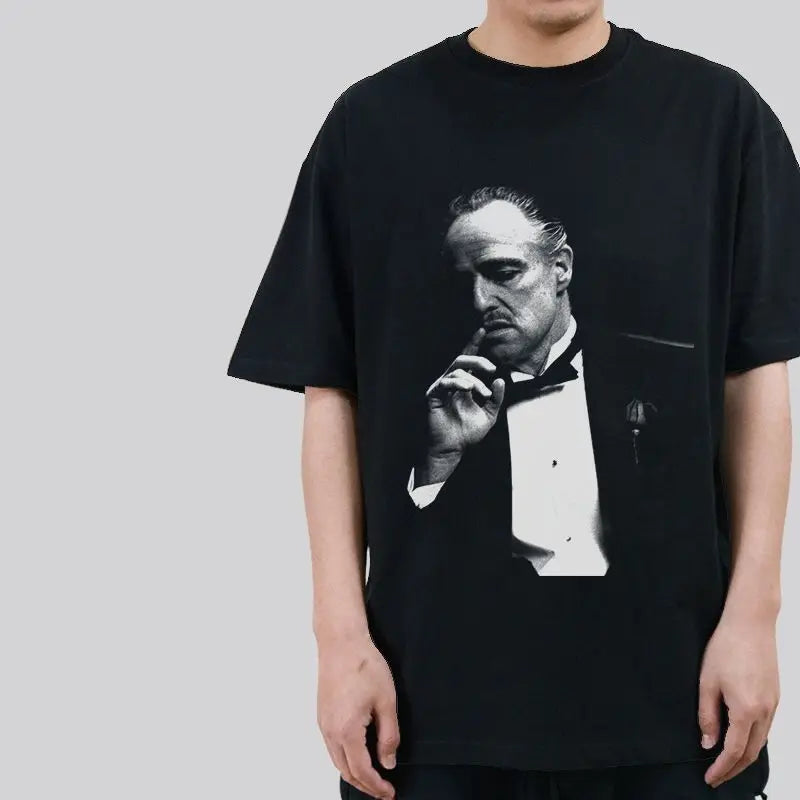 2026 New Godfather Corleone Vintage Street Graphic Print Men's and