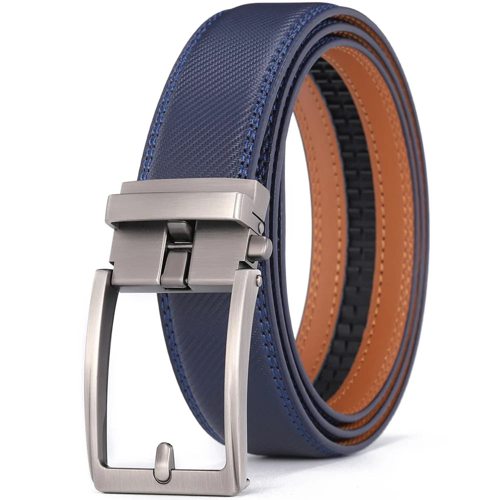Men Luxury Buckle Genuine Leather Belt