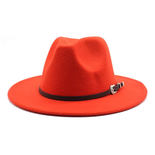 British Style Felt Jazz Fedora Hat 59-61CM Size Panama Trilby Hats For