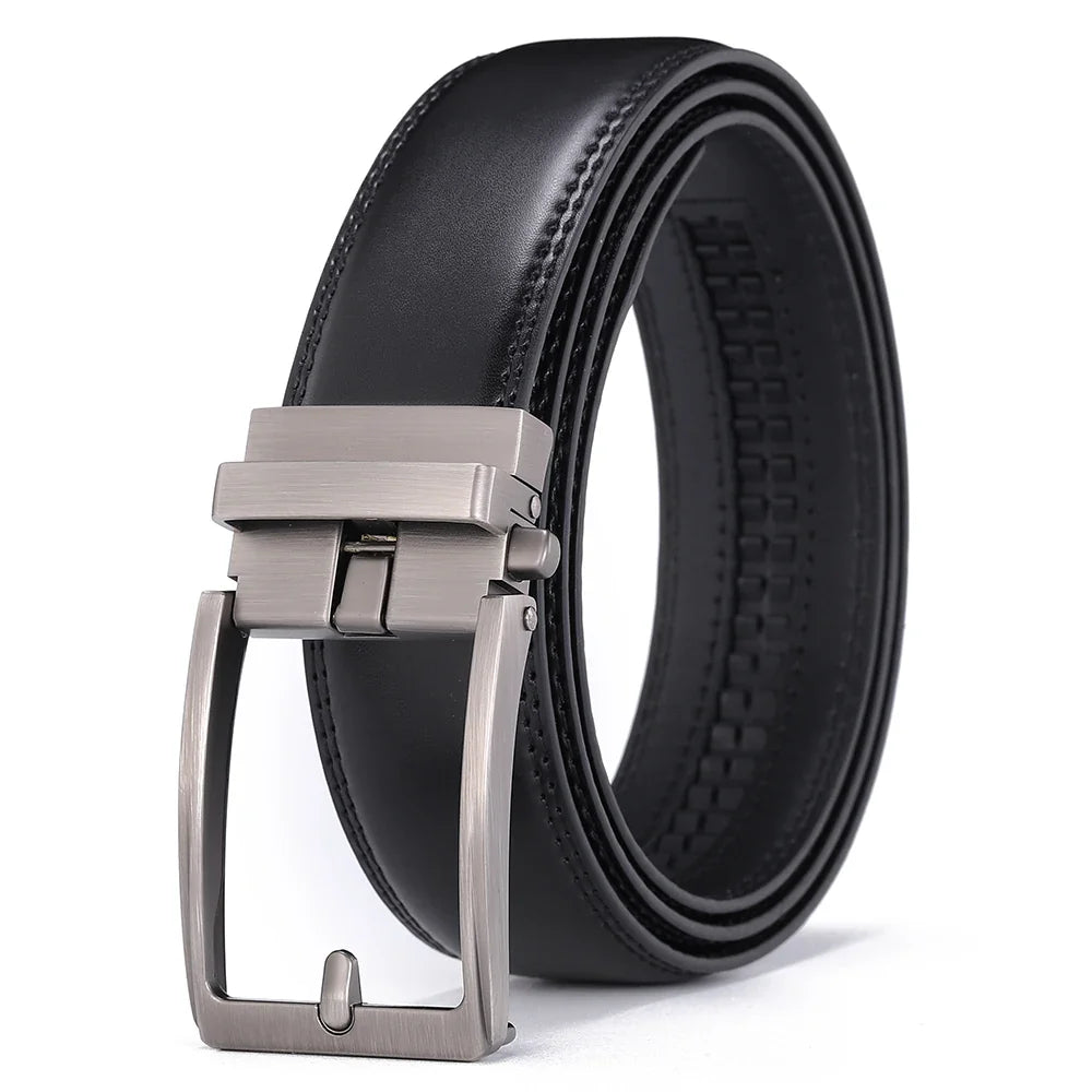 Men Luxury Buckle Genuine Leather Belt