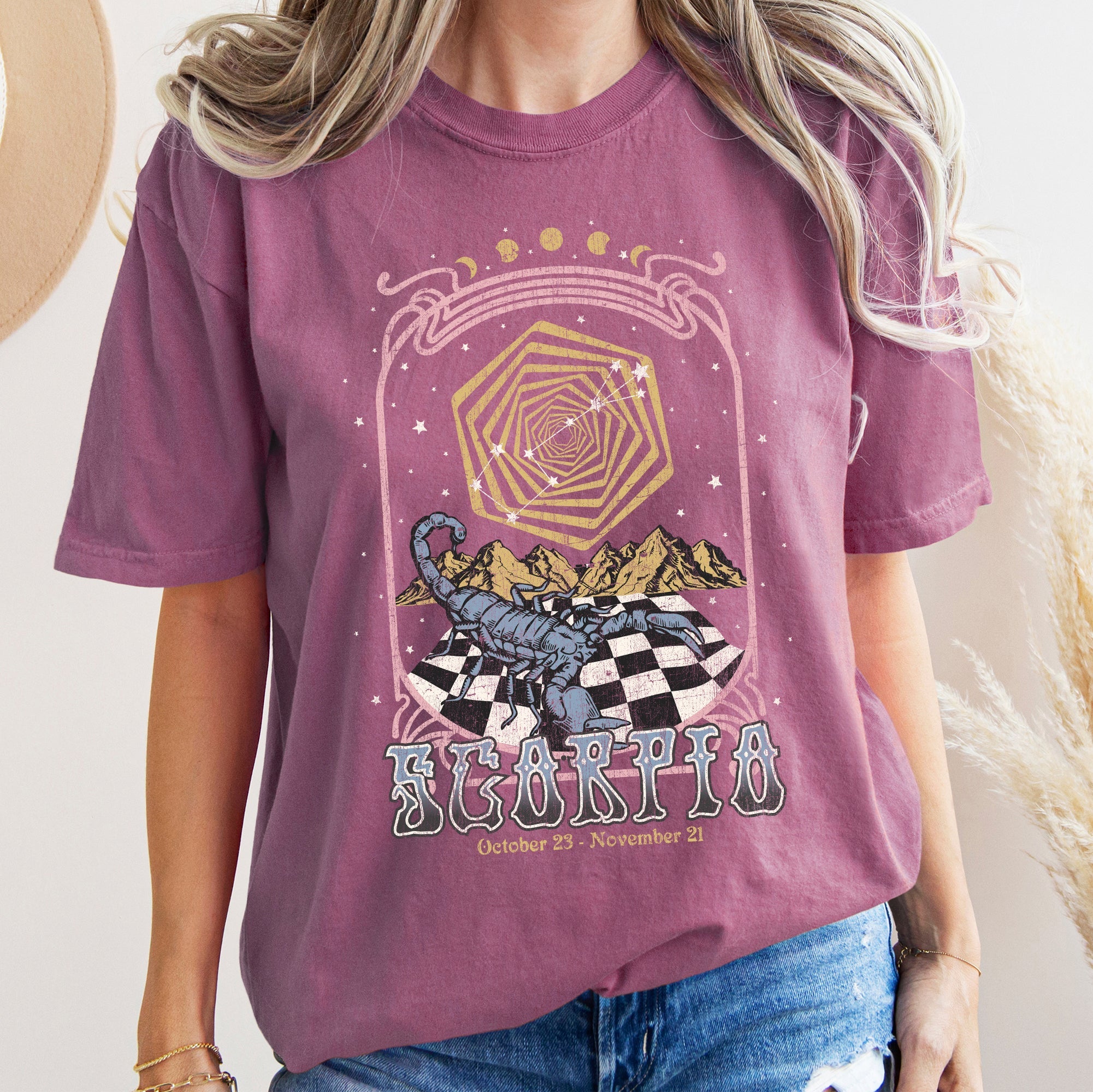 Scorpio Zodiac Comfort Colors Tees, Horoscope, Astrology
