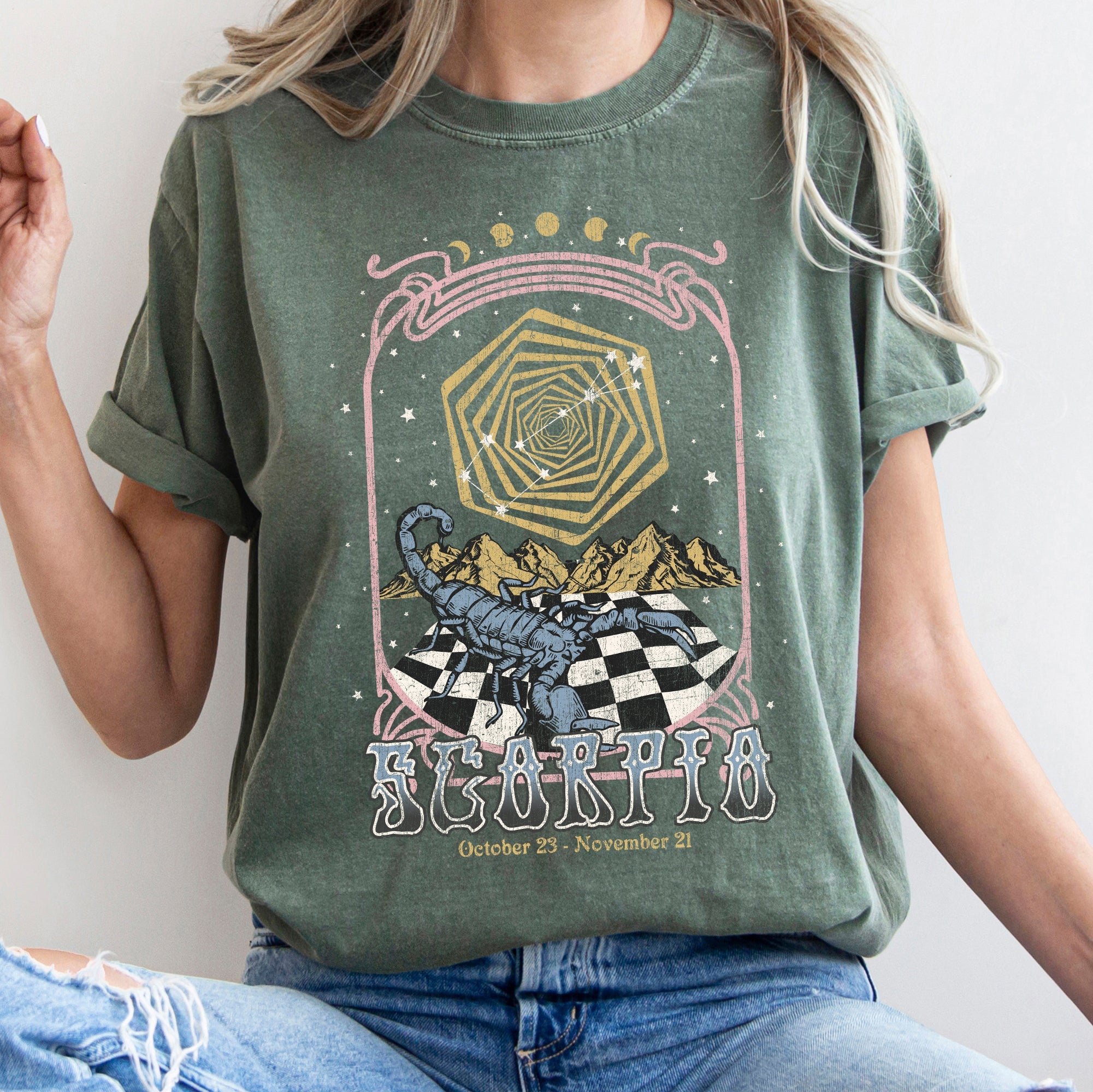 Scorpio Zodiac Comfort Colors Tees, Horoscope, Astrology