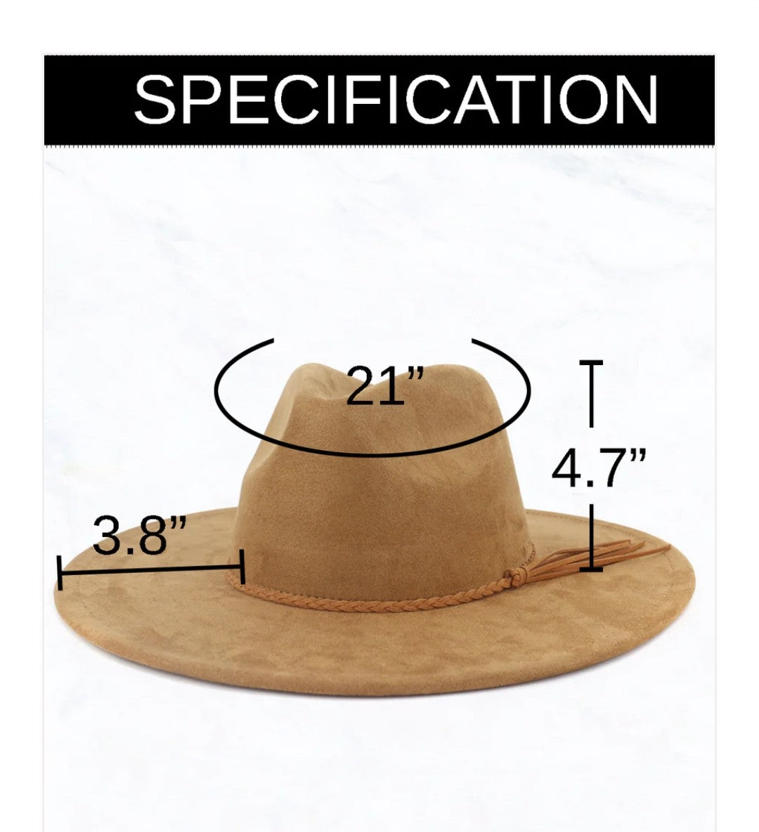 Wide Genuine Leather Bone Suede Hat Band w/ Turq 953v
