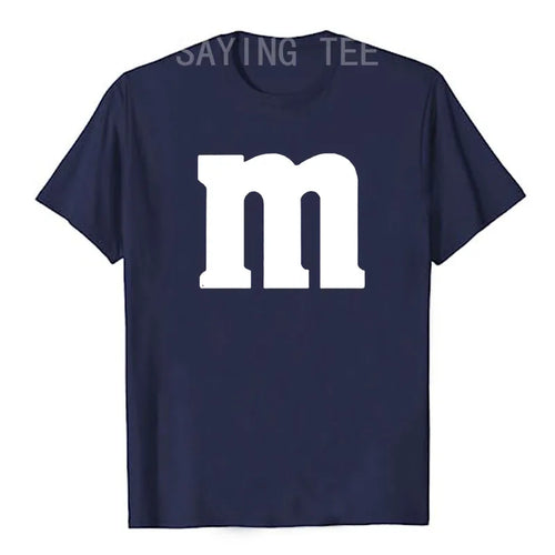 Letter M Halloween Costumes T-Shirt M Chocolate Candy Halloween Team