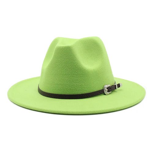 British Style Felt Jazz Fedora Hat 59-61CM Size Panama Trilby Hats For