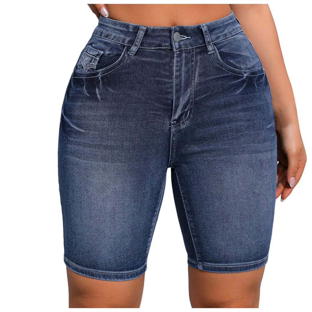 Women's High Waist Denim Shorts