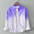 Spring and Autumn Casual Collar Shirt Long Sleeve 3D Printed Light Color XS-6XL
