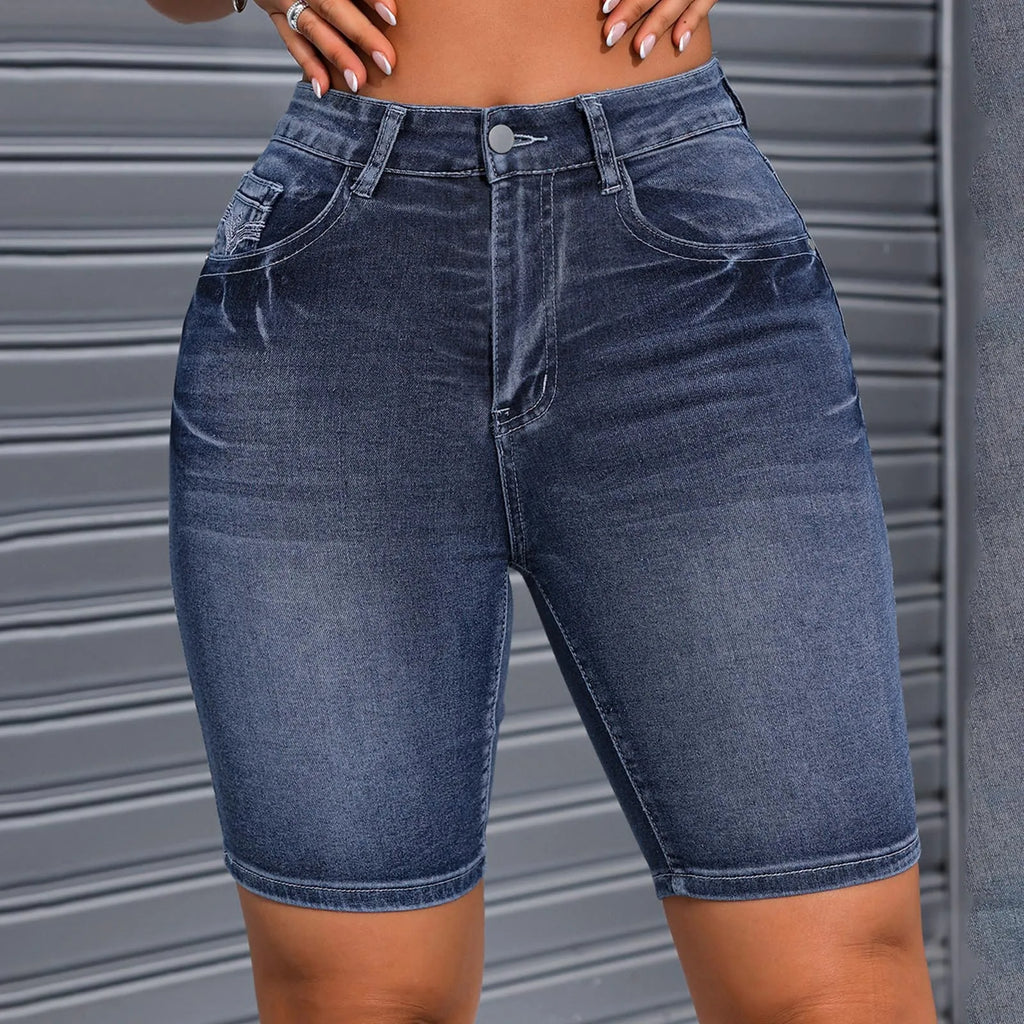 Women's High Waist Denim Shorts
