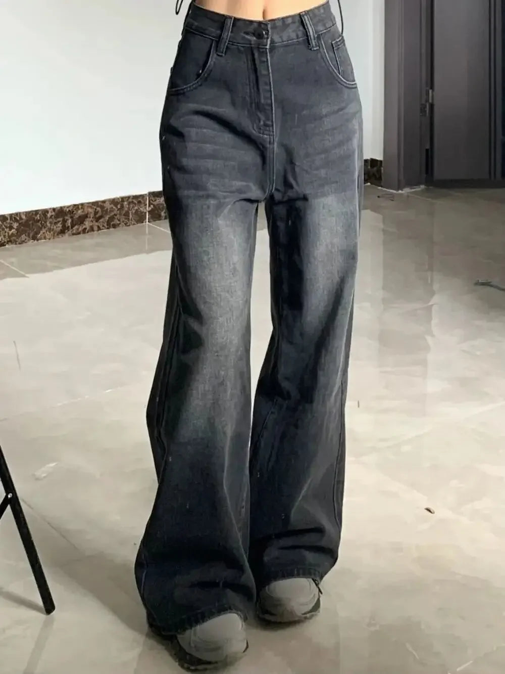 Slimming High-waisted Jeans For Women Pear-shaped Loose-fit