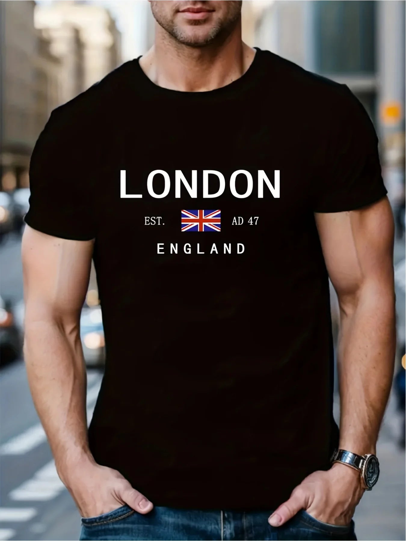Summer men's 100% pure cotton casual loose plus size London England