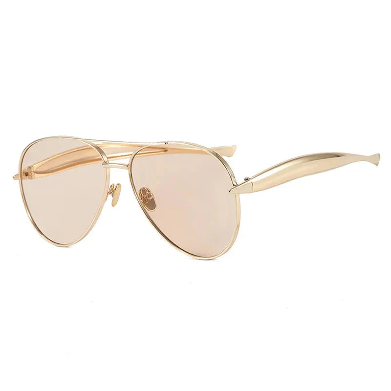 Fearless Gold Oversized Sunglasses