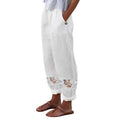 Cotton Lace Cropped Pants - Streetwear