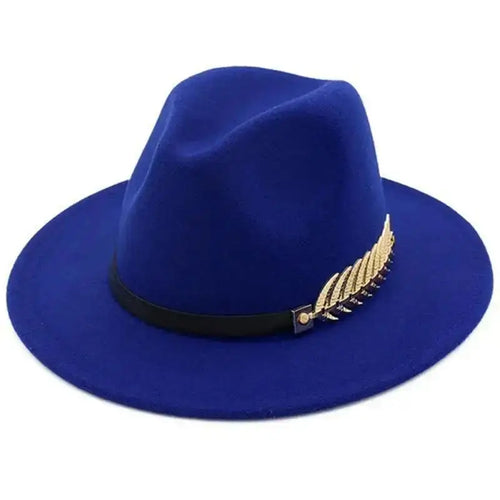 Simple Fashion Formal Occasion Couples Woolen Hats Large Brimmed Jazz