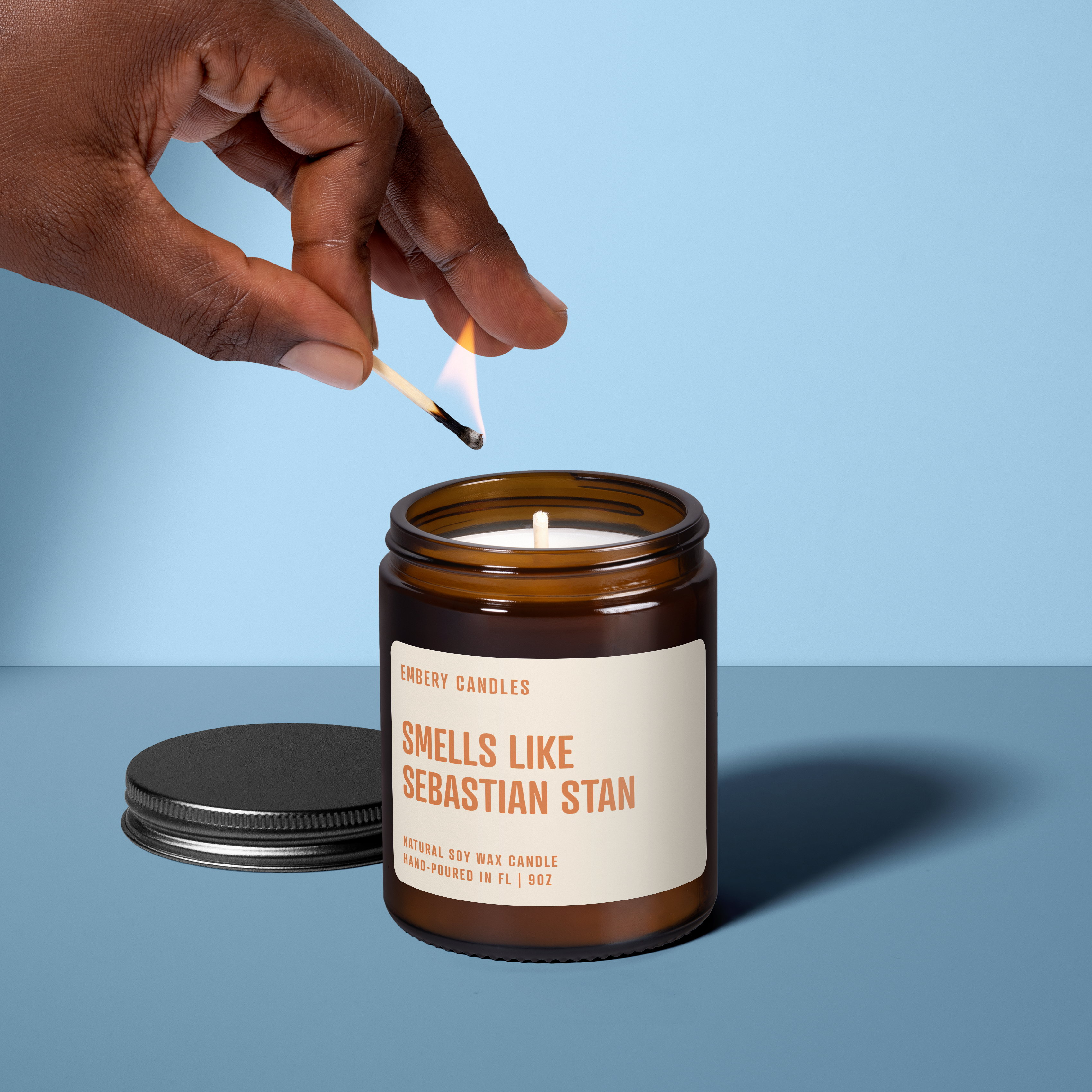 Smells Like Sebastian Stan | Soy Wax Scented Candle