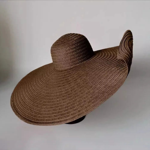 Oversized Beach Straw Hats for Women Floppy Extra Large Sun Visor Hat