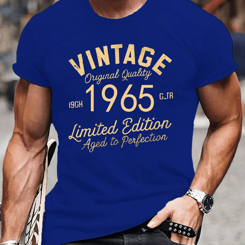 Men's summer 100 cotton fashionable casual loose plus size vintage
