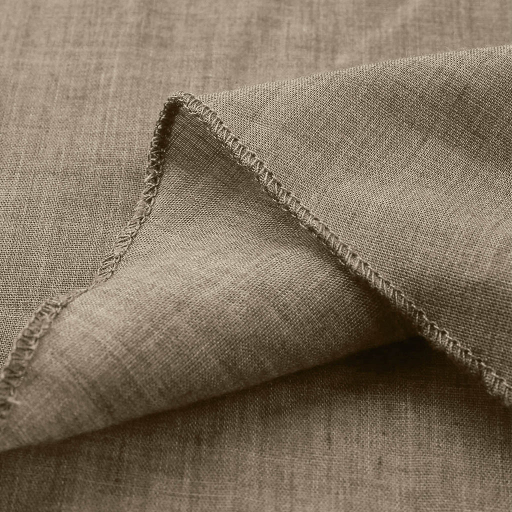 Vintage Cotton Linen Blouse - Casual Long Sleeve Shirt