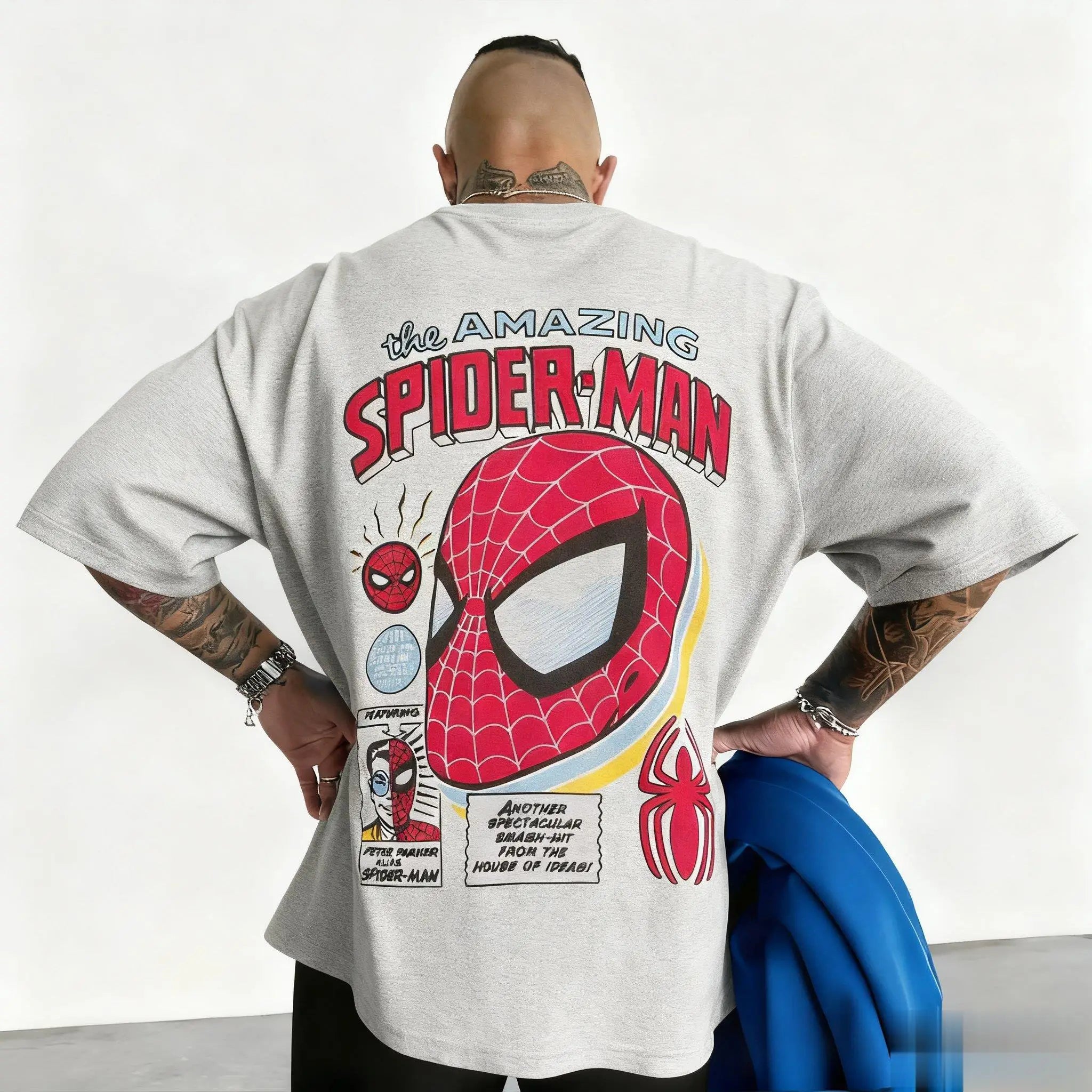 Marvel 2026 New Fashion Marvel Spider-Man Graphic Comic Print High