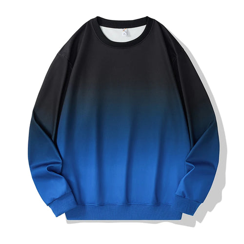Autumn Plus Size Men Sweatshirt 110-190kg Loose Gradient Pullover