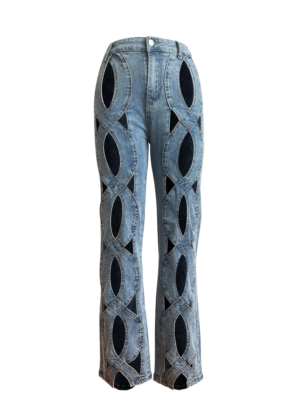 Cutout Hollow Out Jeans