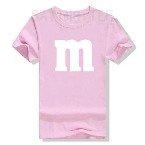 Letter M Halloween Costumes T-Shirt M Chocolate Candy Halloween Team