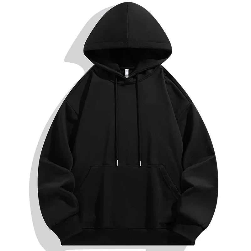 Plus Size Men Hoodies Sweatshirt Autumn Winter Long Sleeve Pullover