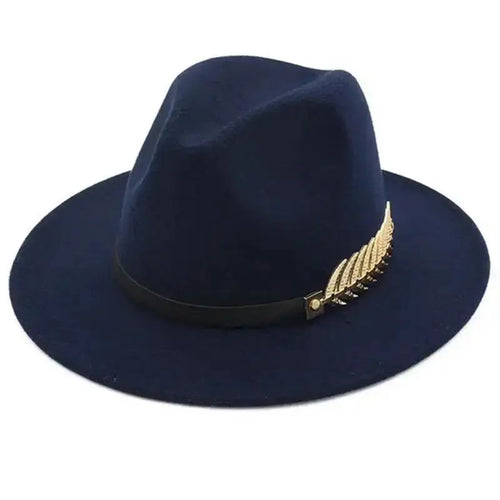 Simple Fashion Formal Occasion Couples Woolen Hats Large Brimmed Jazz