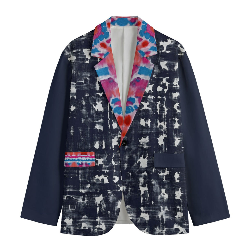 Shibori Jet Men's Cotton Blazer