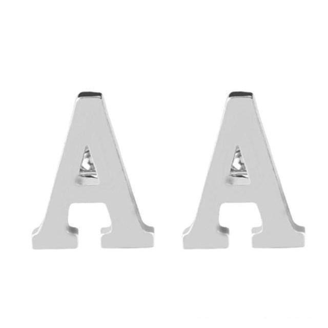 Silver Alphabet Collection Cufflinks - 18 Letters