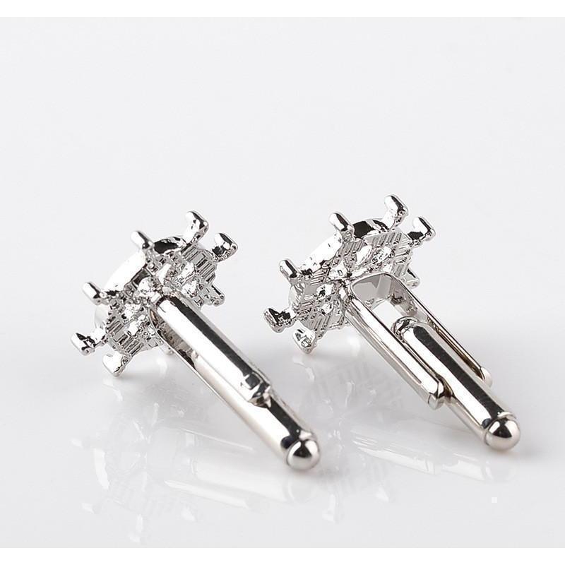 Silver Pirate Ship Cufflinks
