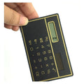 Slim Solar Power Pocket Calculator - 2 Colors