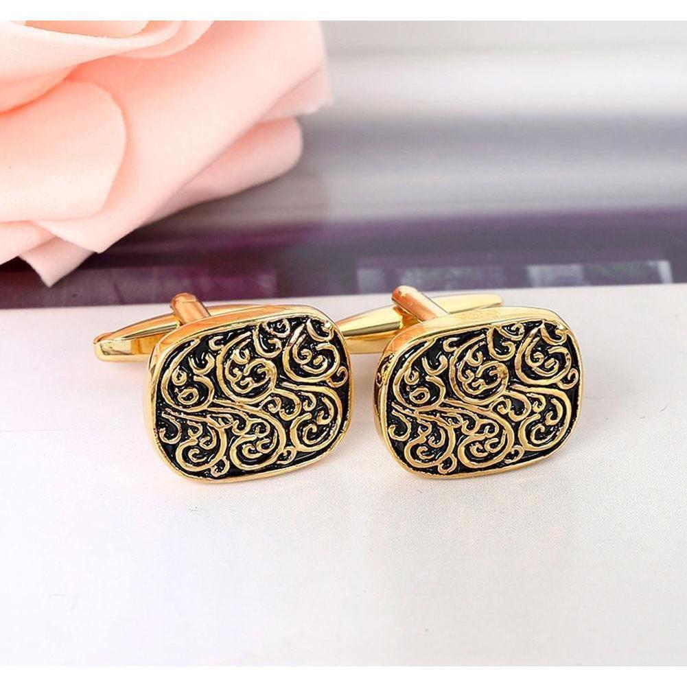 Snazzy Boxed Gold Cufflinks