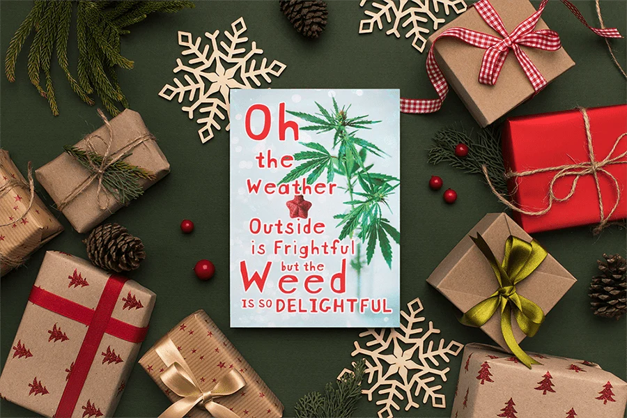 Weed is So Delightful Greeting Cards (1, 10, 30, and 50pcs)