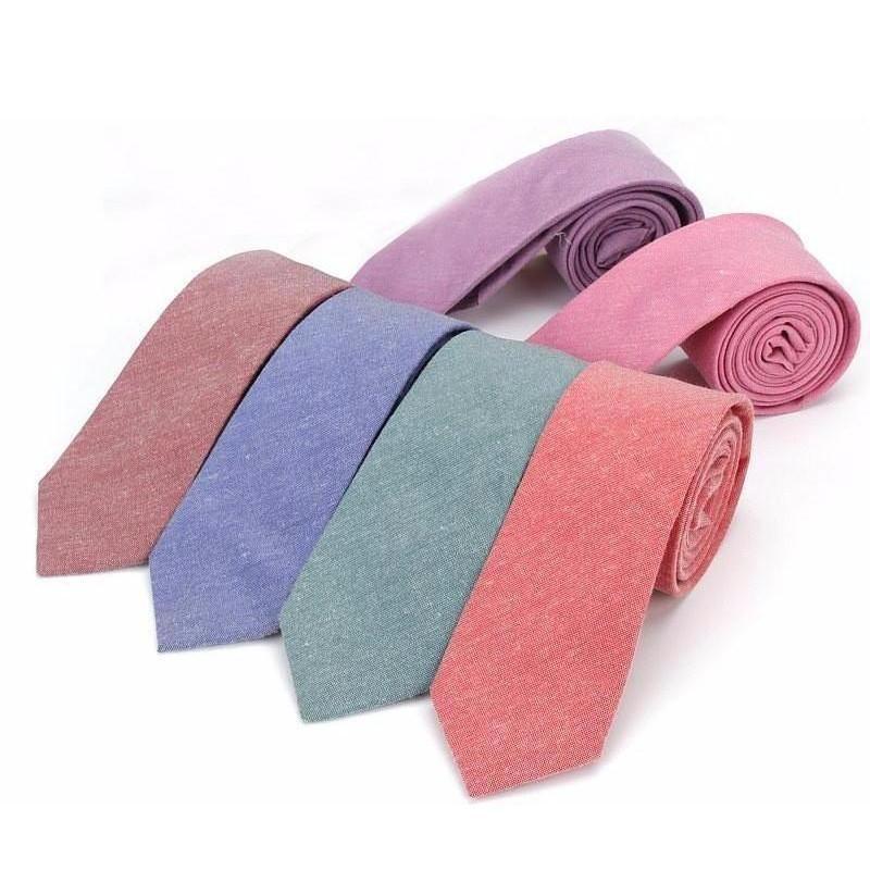 Soft Colors Collection Skinny Ties - 9 Colors