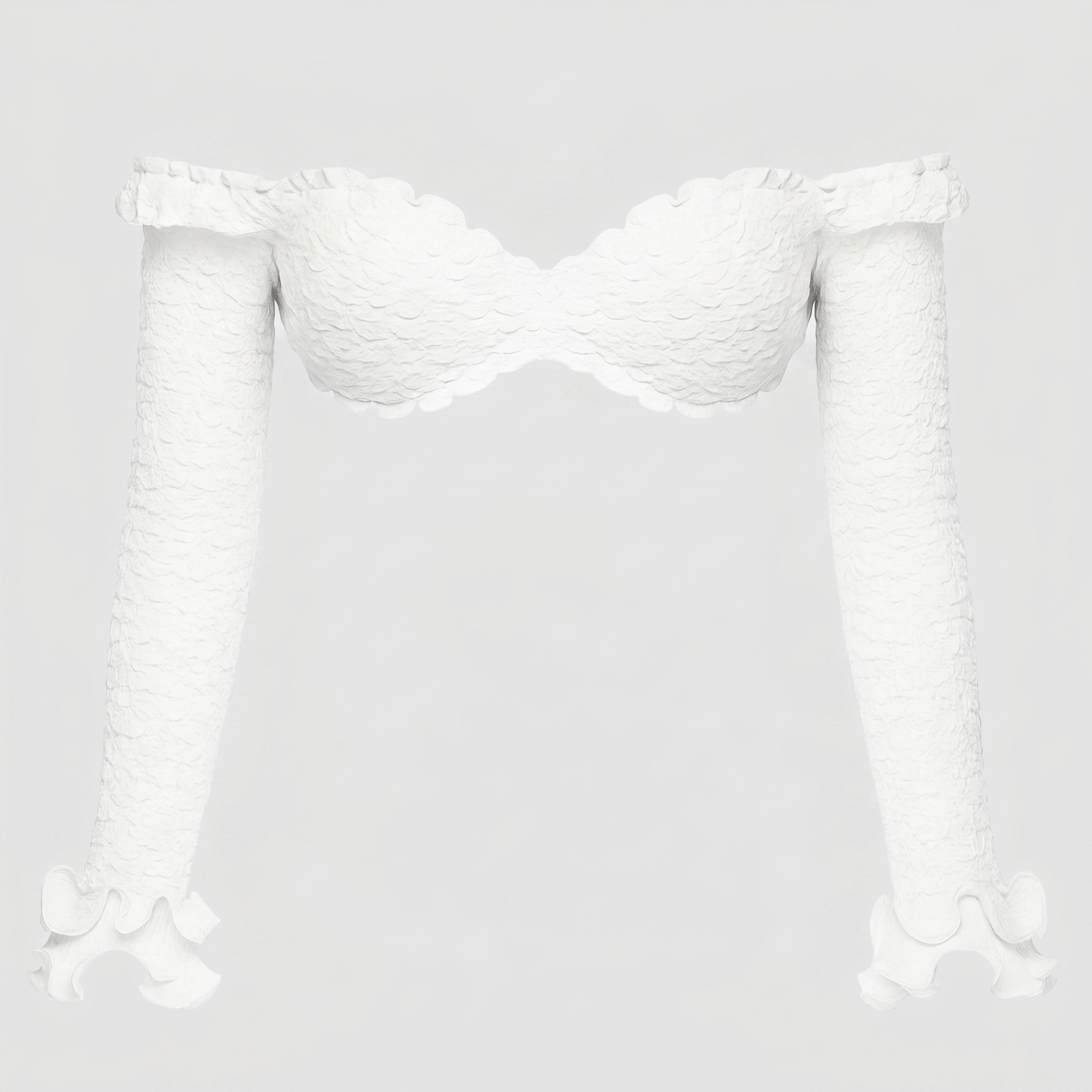 Soft Girl Ruffled Trim Two Piece Set