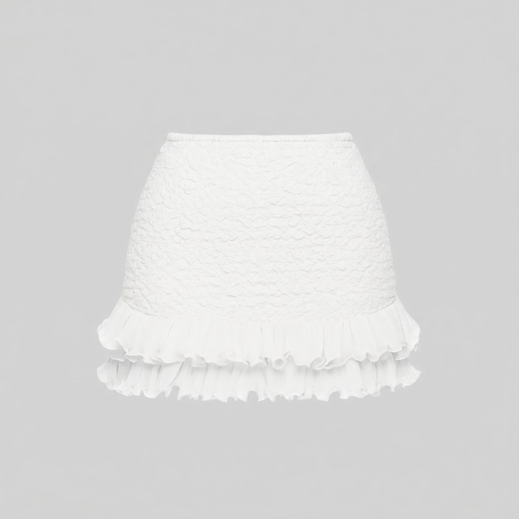 Soft Girl Ruffled Trim Two Piece Set