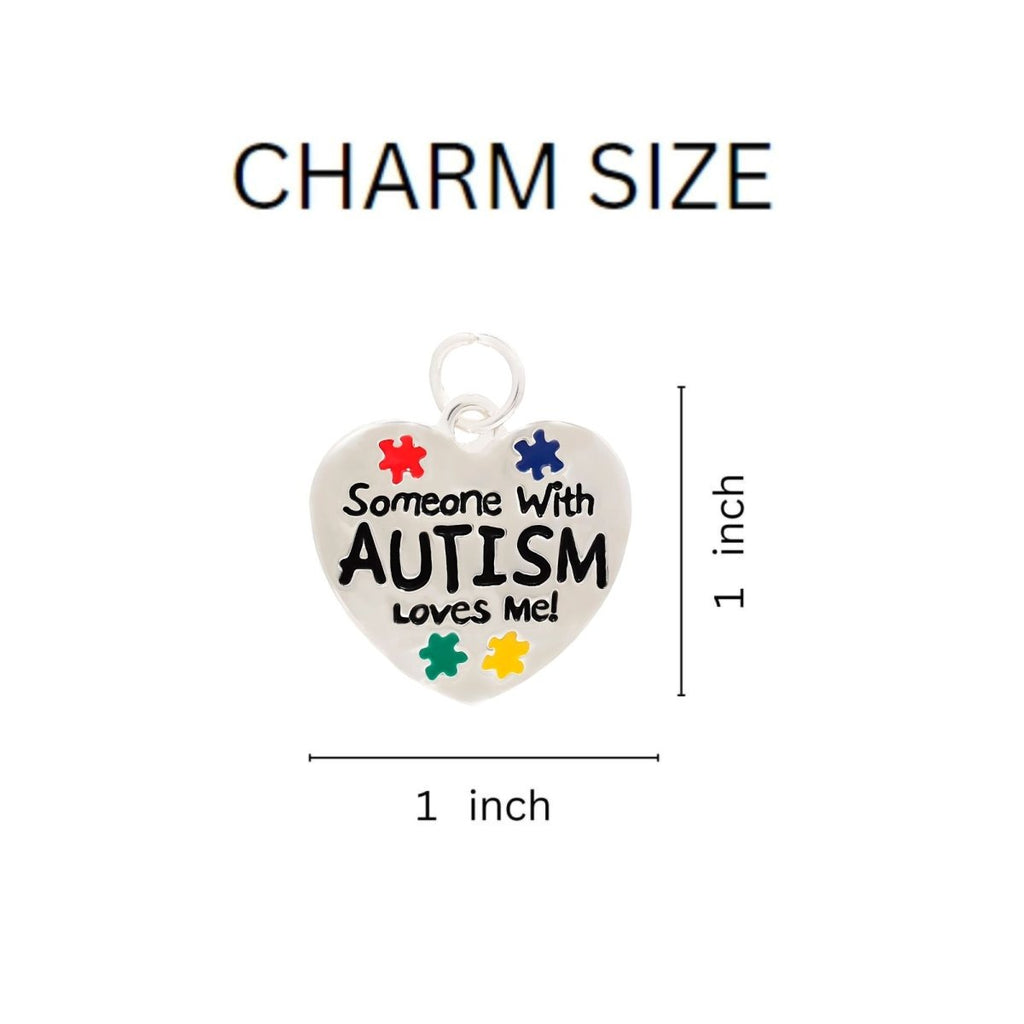Someone With Autism Loves Me Horseshoe Key Chains