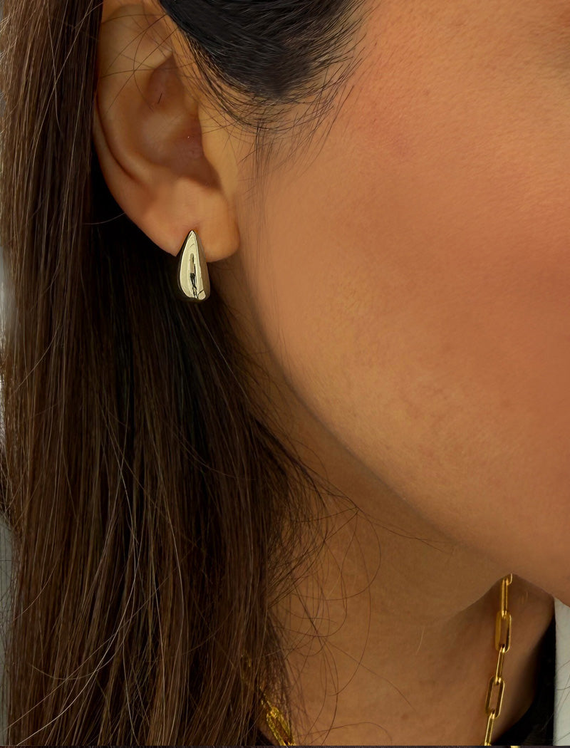 TEARDROP Stud Earrings | Sterling Silver
