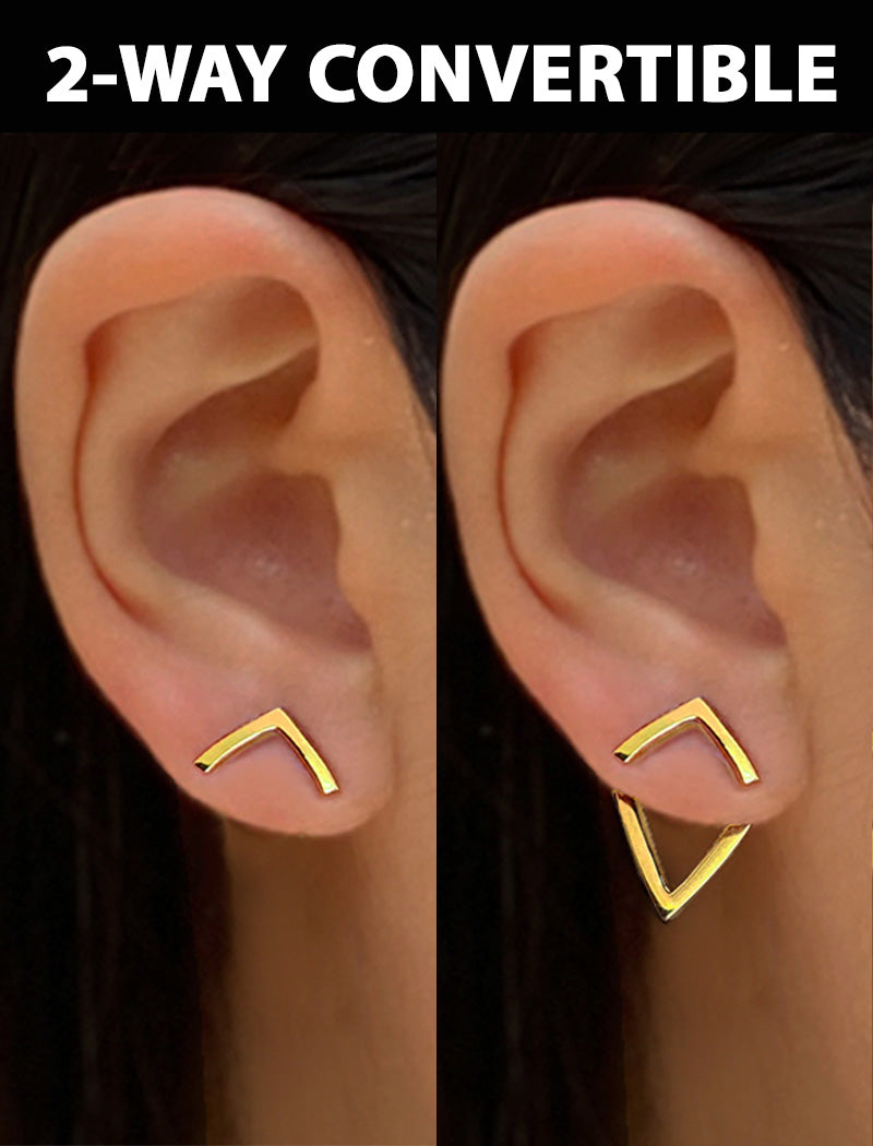 TRILL 2-Way Earring Jackets | 18K Gold Over Sterling Silver