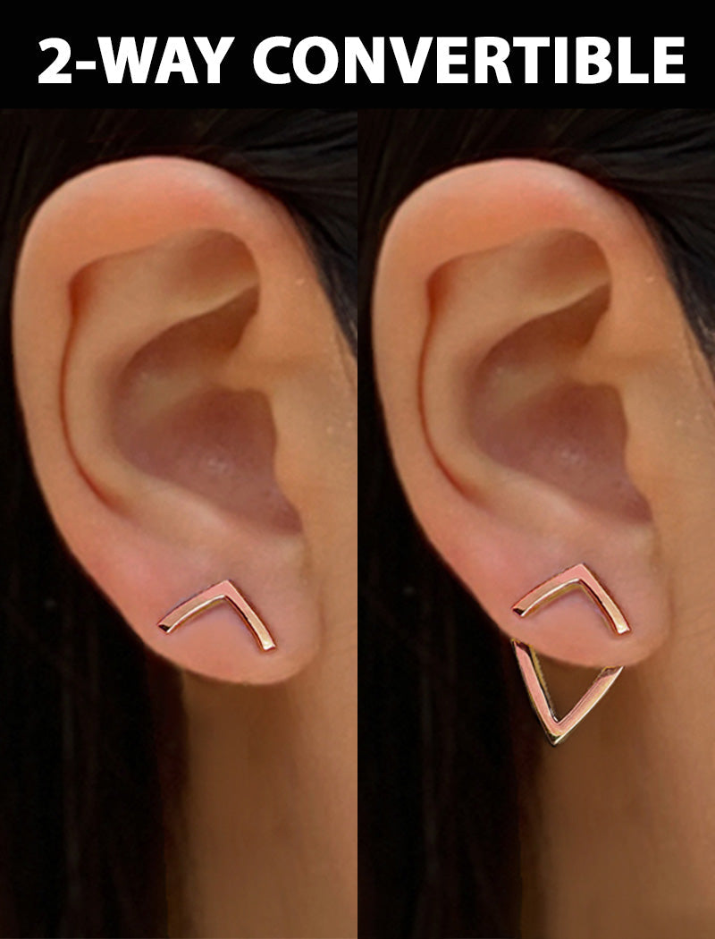TRILL 2-Way Convertible Wishbone Studs