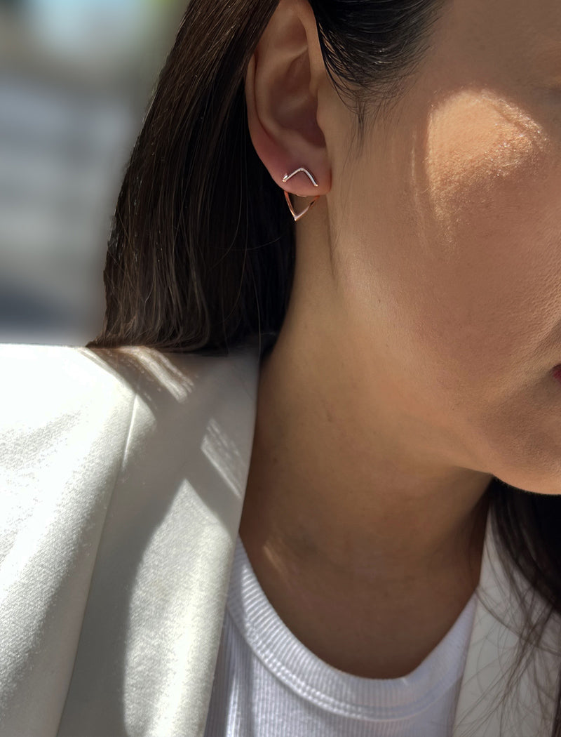 TRILL 2-Way Convertible Wishbone Studs