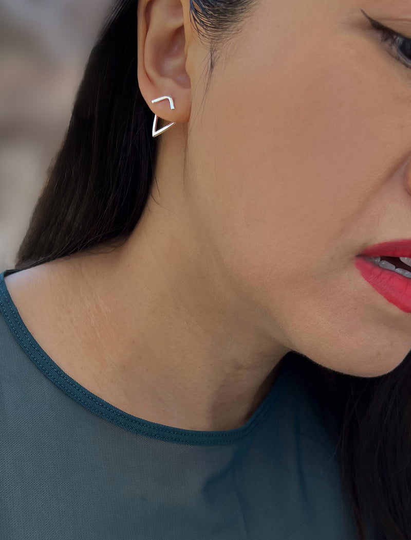 TRILL 2-Way Convertible Wishbone Studs