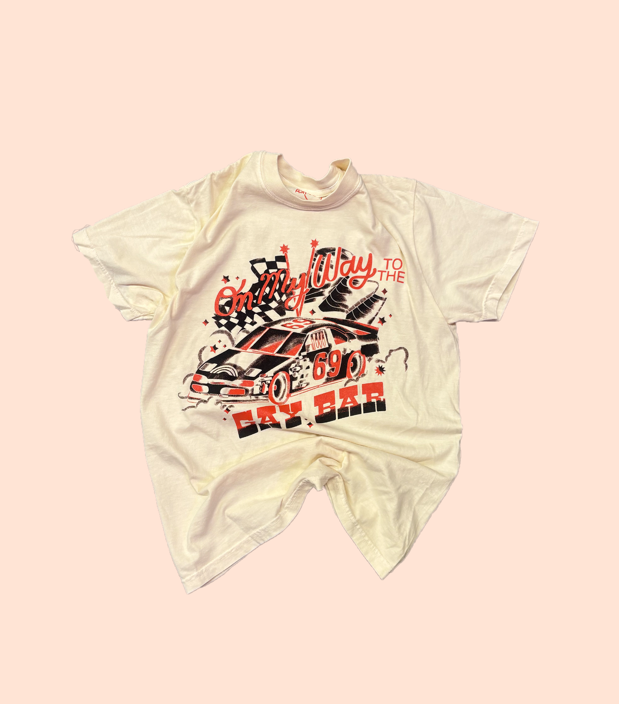 SHIRT - OMW To The Gay Bar TOMATO