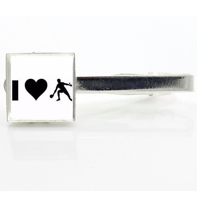 Table Tennis Lovers Collection Tie Bars/Clips - 3 Colors & Styles