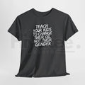 "Teach Kids To Change Oil Not Gender" Classic T-Shirt – Funny Conservative Anti-Woke Tee