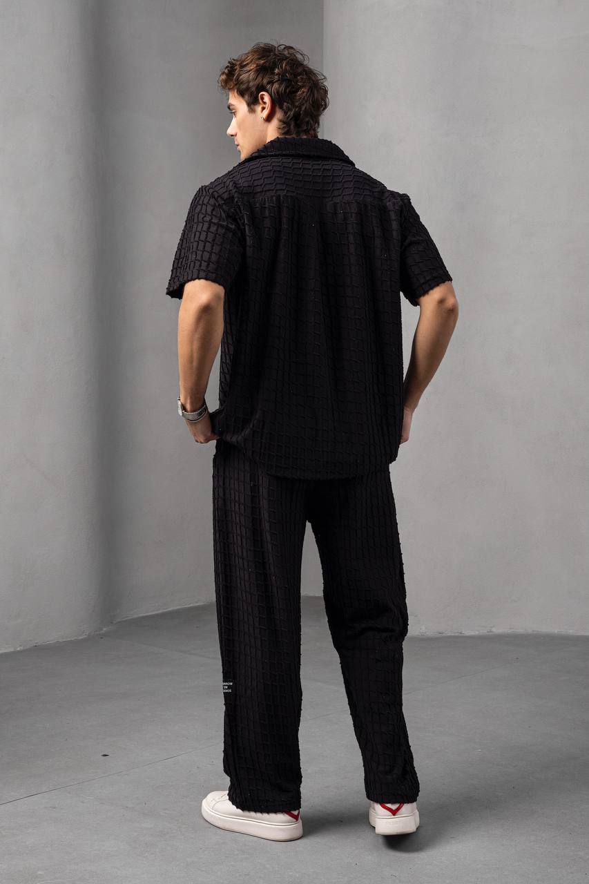 Textured Square Pattern Co-ord Set