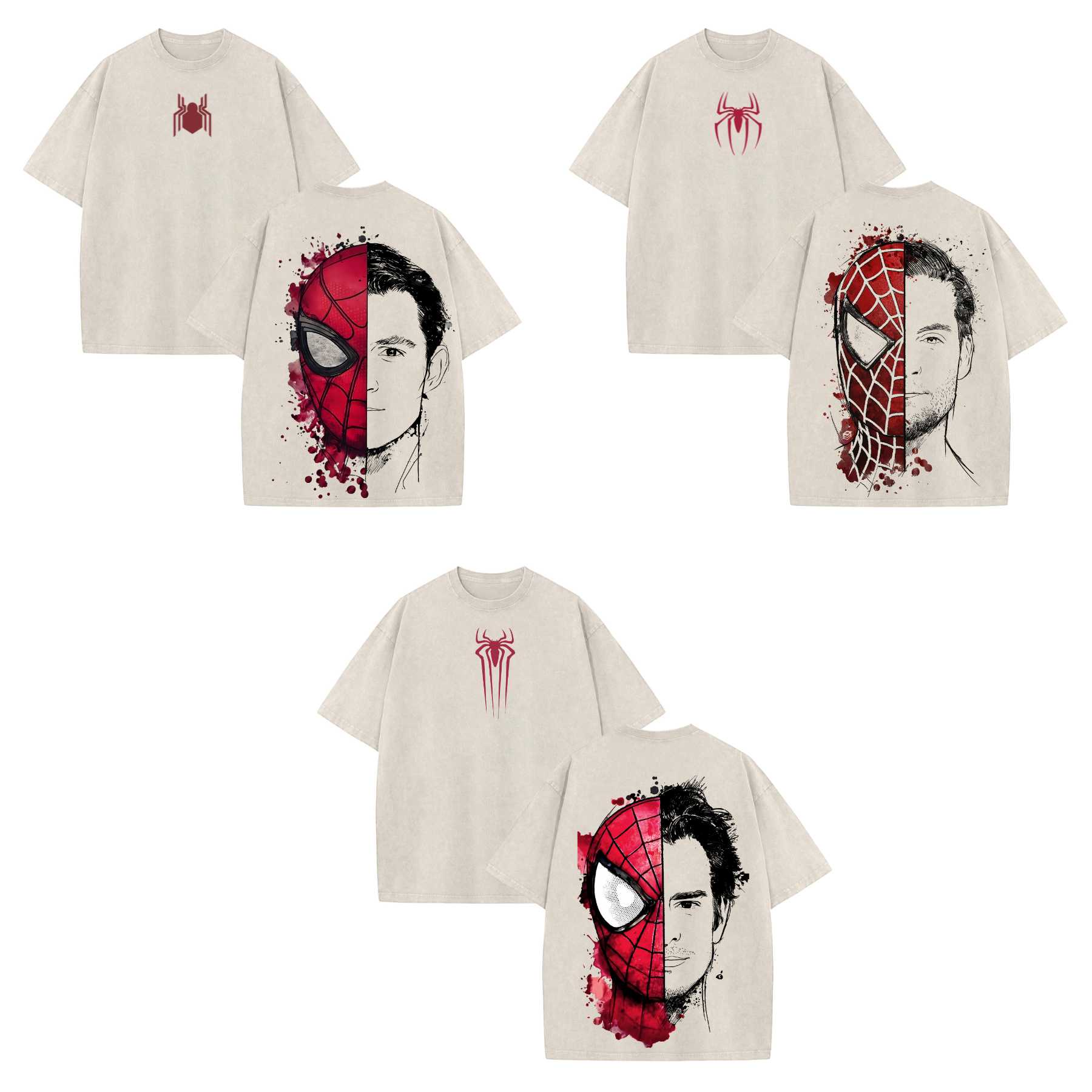 The Dark Style Trio Spidey T-Shirt – No Way Home Graphic Tee