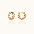 Thick Bead Hoop Earrings