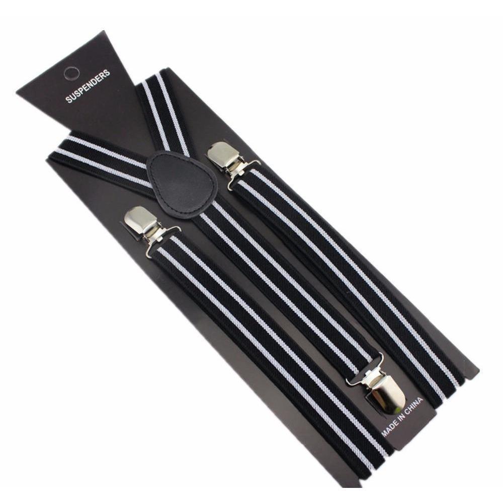 Thin Stripes Collection Suspenders - 5 Colors